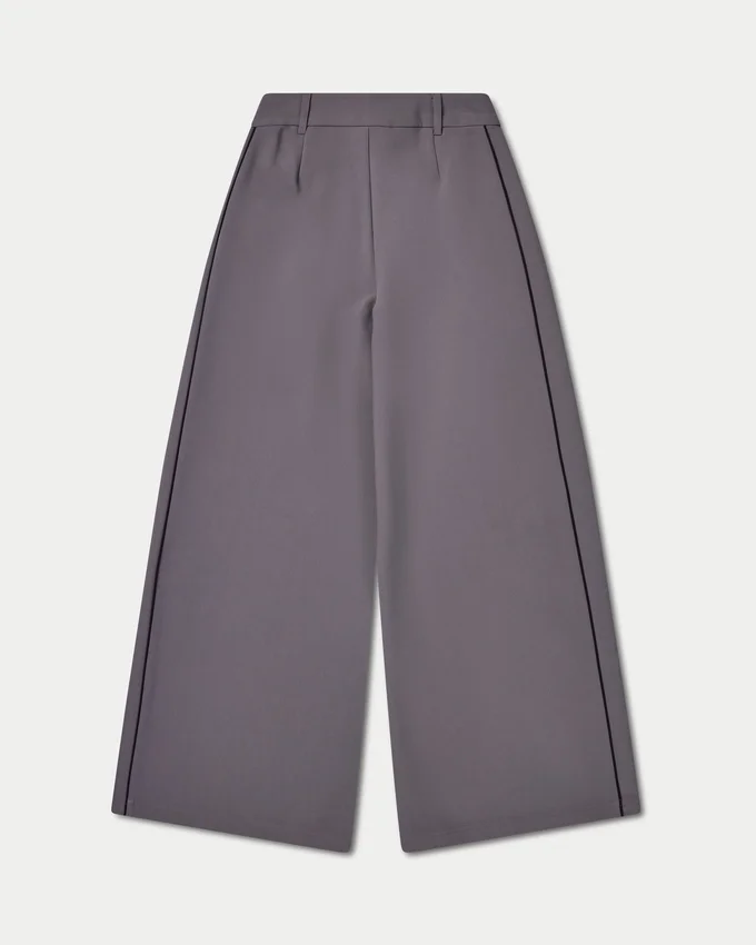 Damen-Studio-Hose mit weitem Bein Damen-Studio-Hose mit weitem Bein