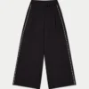 Damen-Studio-Hose mit weitem Bein Damen-Studio-Hose mit weitem Bein