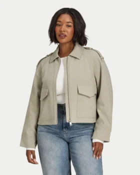 Damen-Studio-Jacke mit Kragen