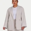 Damenblazer | Oversized-Studio-Blazer – Stone Damenblazer | Oversized-Studio-Blazer – Stone