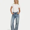 Damenjeans mit geradem Bein Damenjeans mit geradem Bein