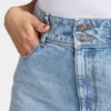 Damenweite Jeans – Hellblau