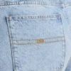 Damenweite Jeans – Hellblau