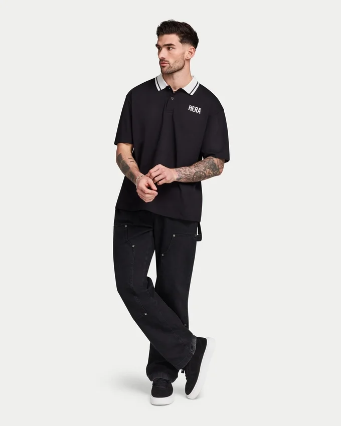 Ein unverzichtbares Oversize-Polo-T-Shirt für Herren Ein unverzichtbares Oversize-Polo-T-Shirt für Herren