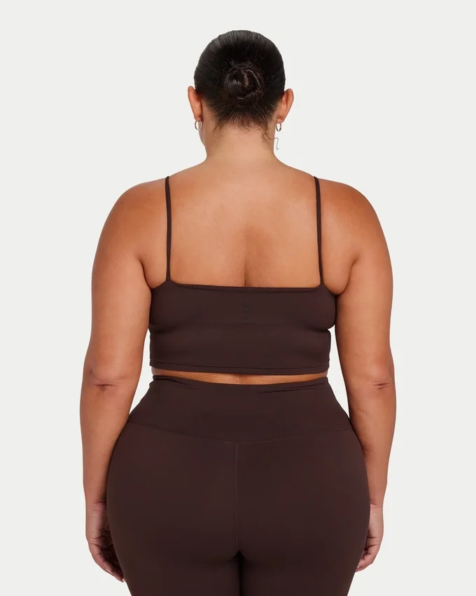 Essential Crop-Top für Damen – schieferbraun Essential Crop-Top für Damen – schieferbraun