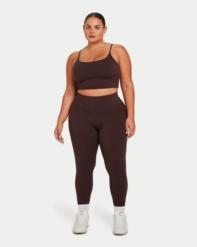 Essential Crop-Top für Damen – schieferbraun Essential Crop-Top für Damen – schieferbraun
