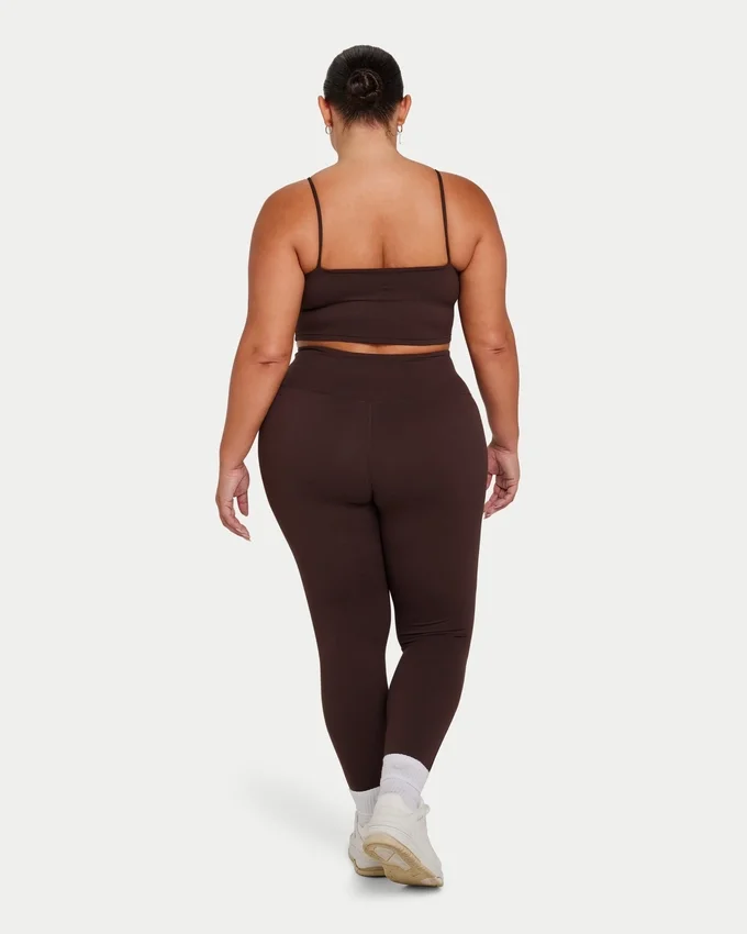 Essential Crop-Top für Damen – schieferbraun Essential Crop-Top für Damen – schieferbraun