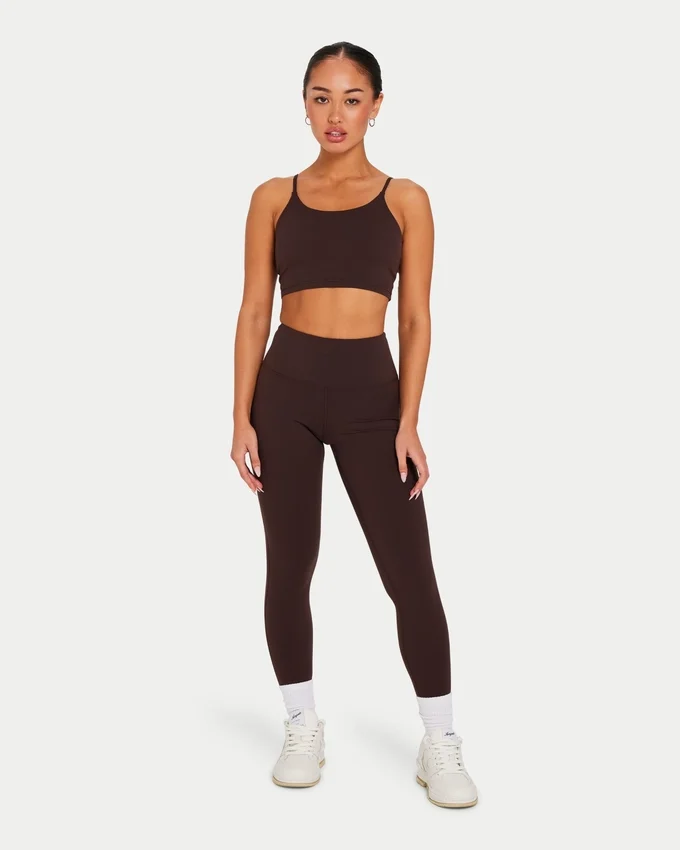 Essential Crop-Top für Damen – schieferbraun Essential Crop-Top für Damen – schieferbraun