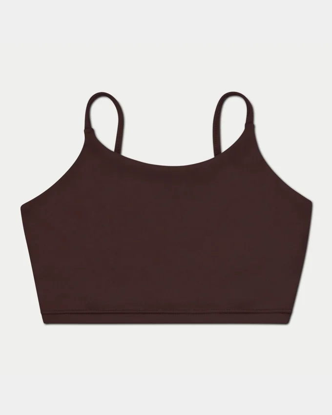 Essential Crop-Top für Damen – schieferbraun Essential Crop-Top für Damen – schieferbraun