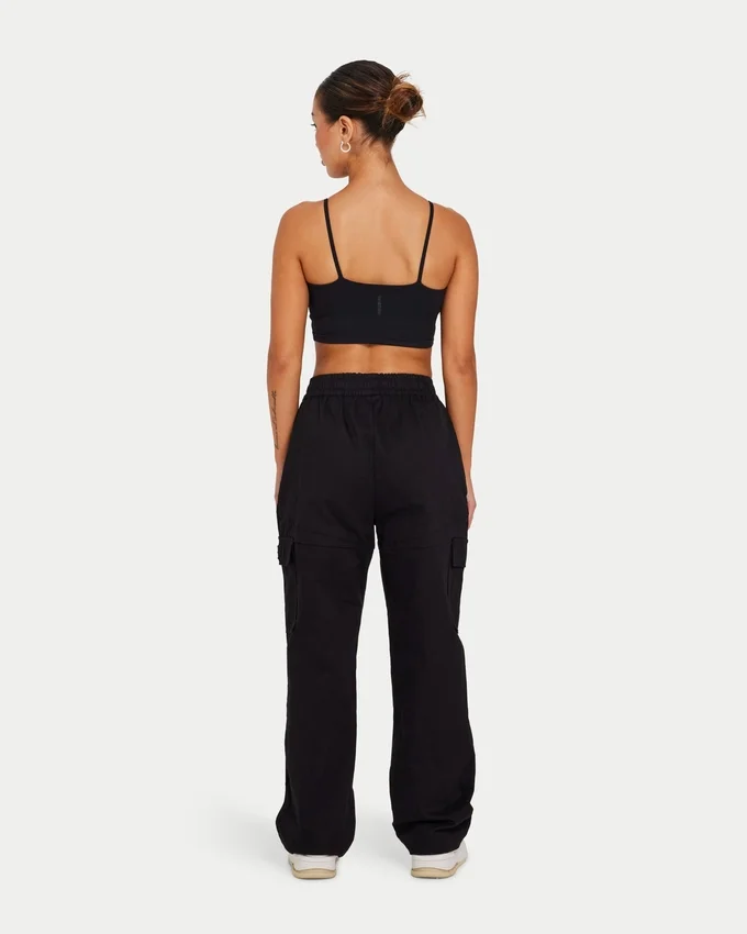 Essential Crop-Top für Damen – schwarz Essential Crop-Top für Damen – schwarz