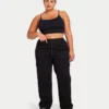 Essential Crop-Top für Damen – schwarz Essential Crop-Top für Damen – schwarz