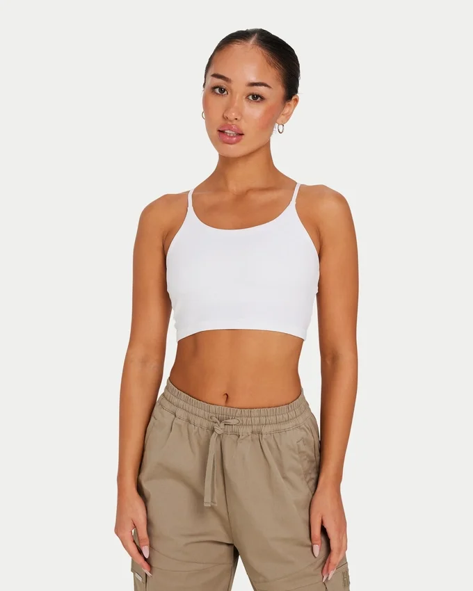 Essential Crop-Top für Damen – Weiß Essential Crop-Top für Damen – Weiß