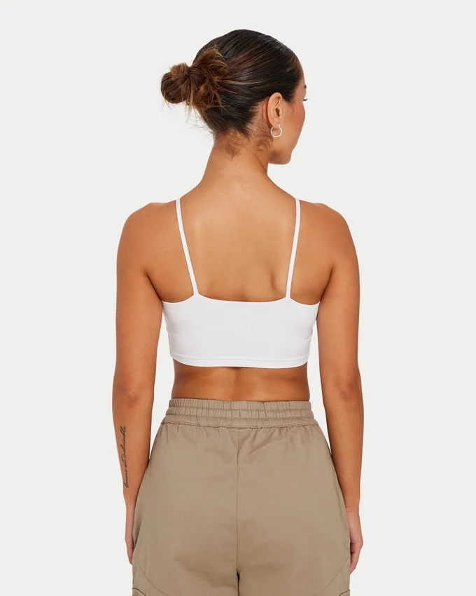 Essential Crop-Top für Damen – Weiß Essential Crop-Top für Damen – Weiß