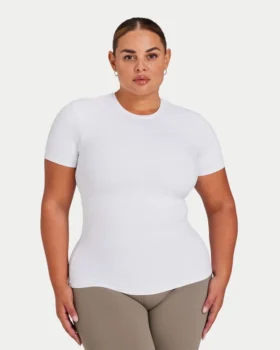 Essential T-Shirt für Damen – Weiß
