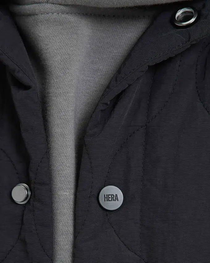 Gesteppte Utility-Weste für Herren – schwarz Gesteppte Utility-Weste für Herren – schwarz