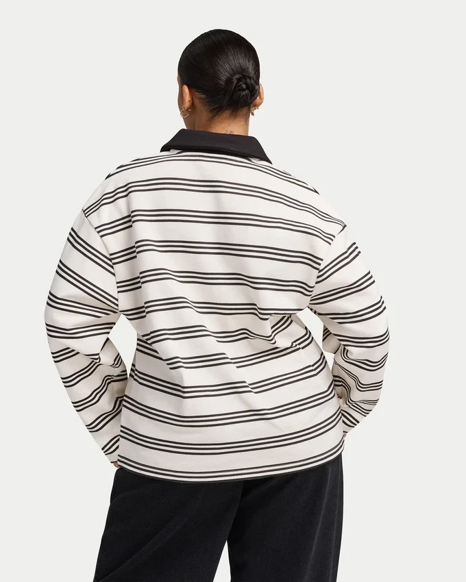 Gestreiftes Rugby-Poloshirt für Damen Gestreiftes Rugby-Poloshirt für Damen