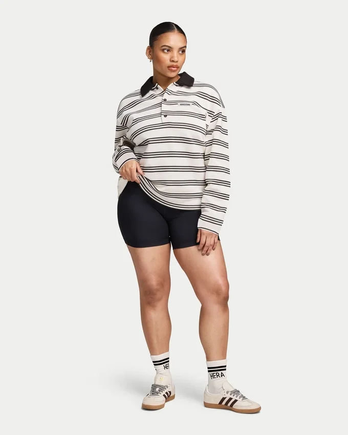 Gestreiftes Rugby-Poloshirt für Damen Gestreiftes Rugby-Poloshirt für Damen