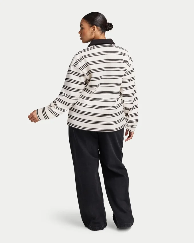 Gestreiftes Rugby-Poloshirt für Damen Gestreiftes Rugby-Poloshirt für Damen