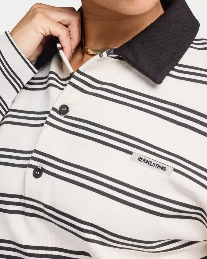 Gestreiftes Rugby-Poloshirt für Damen Gestreiftes Rugby-Poloshirt für Damen