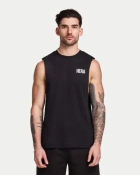 Herren-Basic-Tanktop – schwarz