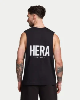 Herren-Basic-Tanktop – schwarz