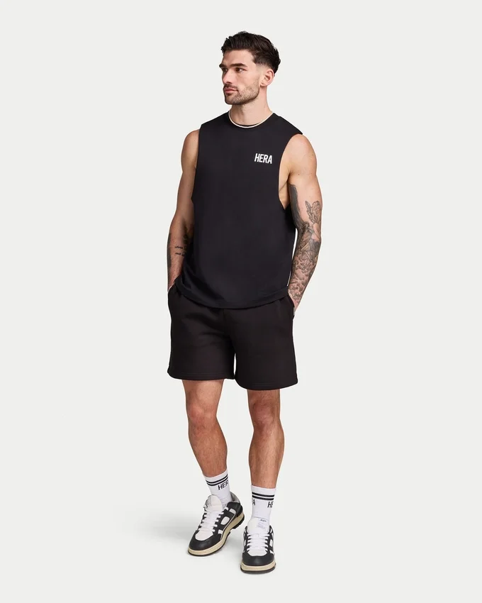 Herren-Basic-Tanktop – schwarz Herren-Basic-Tanktop – schwarz