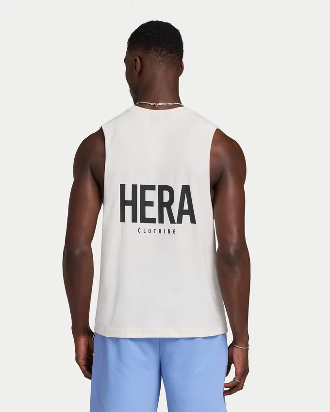 Herren-Basic-Tanktop – Weiß Herren-Basic-Tanktop – Weiß