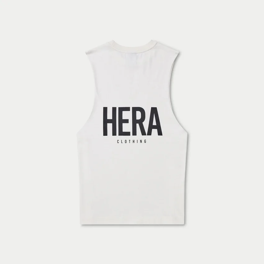 Herren-Basic-Tanktop – Weiß Herren-Basic-Tanktop – Weiß