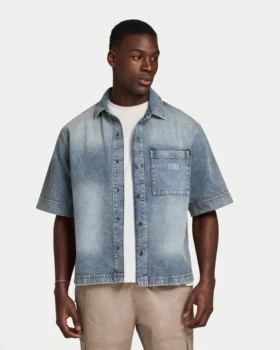 Herren-Denim-Hemd