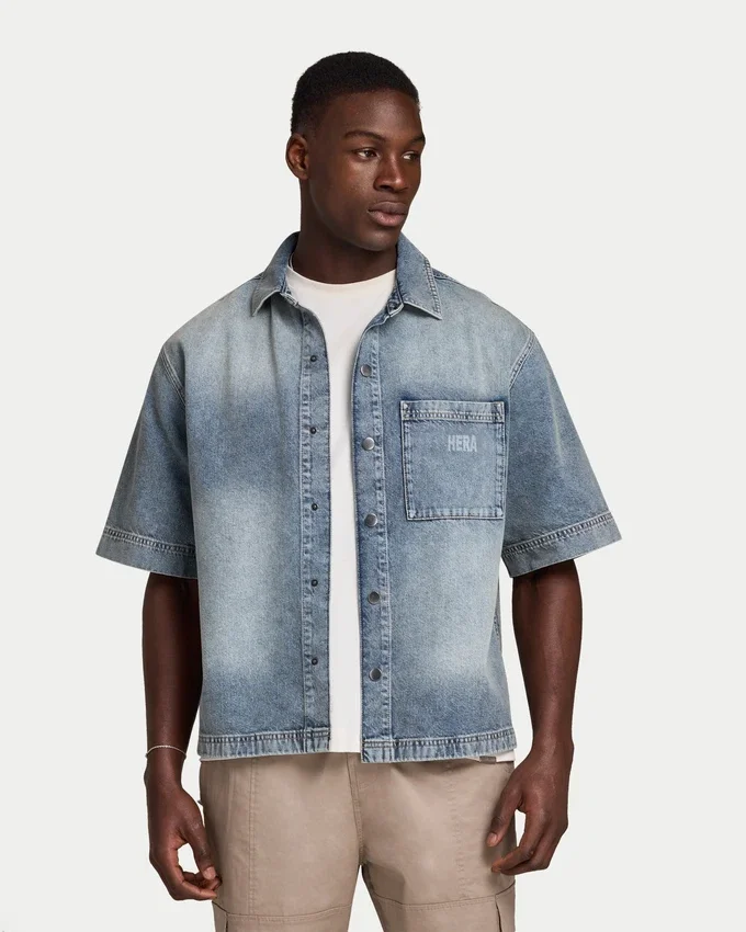 Herren-Denim-Hemd Herren-Denim-Hemd