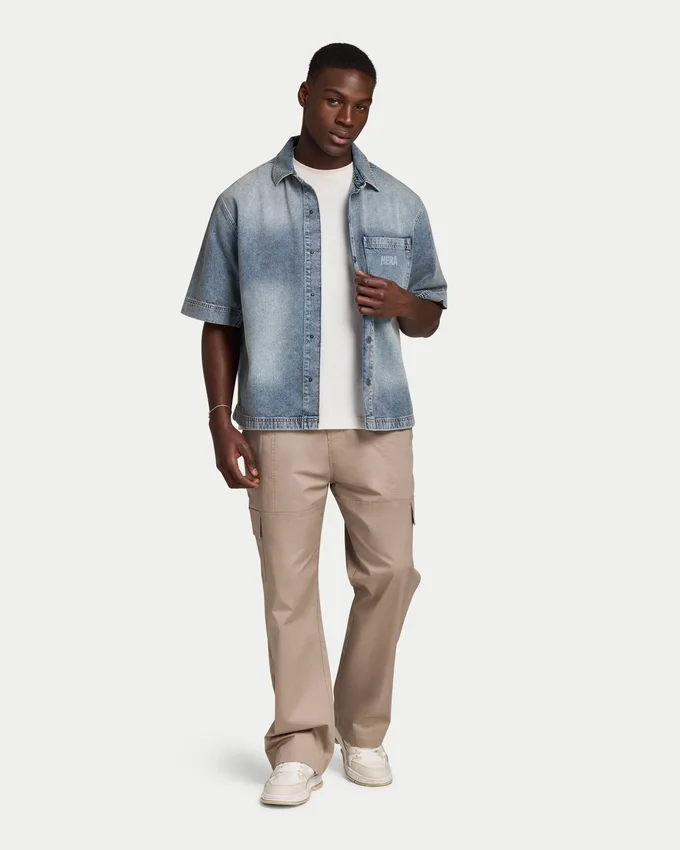 Herren-Denim-Hemd Herren-Denim-Hemd