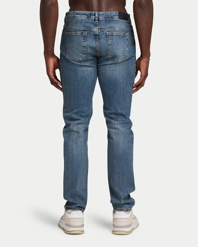 Herren-Denim-Jeans im Relaxed-Fit – Mid-Wash Herren-Denim-Jeans im Relaxed-Fit – Mid-Wash