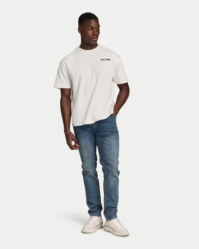 Herren-Denim-Jeans im Relaxed-Fit – Mid-Wash Herren-Denim-Jeans im Relaxed-Fit – Mid-Wash