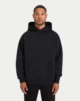 Herren-Graffiti-Hoodie in Oversize-Passform – schwarz