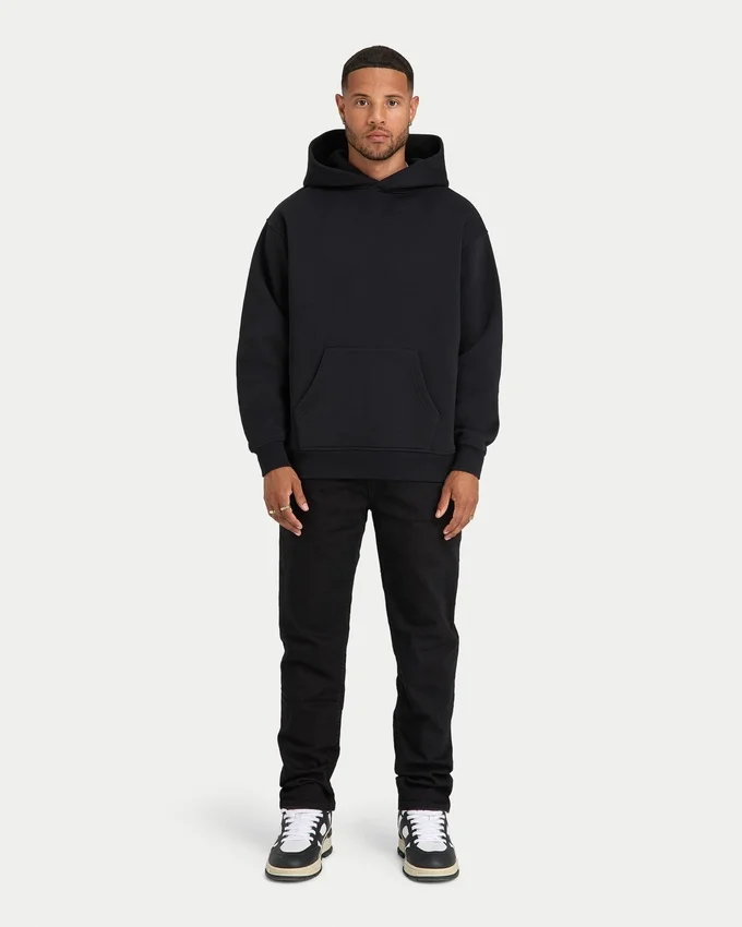 Herren-Graffiti-Hoodie in Oversize-Passform – schwarz Herren-Graffiti-Hoodie in Oversize-Passform – schwarz