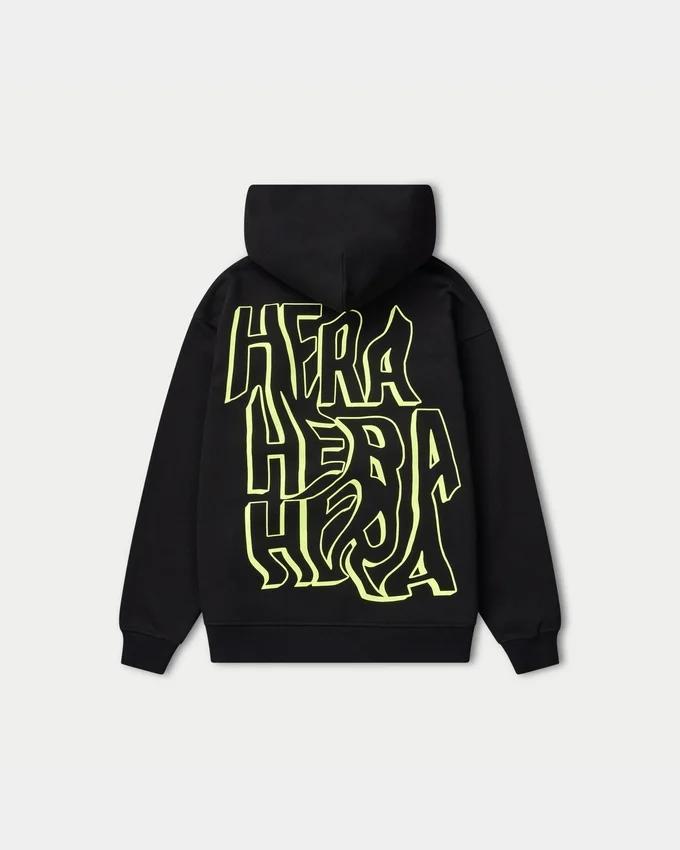 Herren-Graffiti-Hoodie in Oversize-Passform – schwarz Herren-Graffiti-Hoodie in Oversize-Passform – schwarz