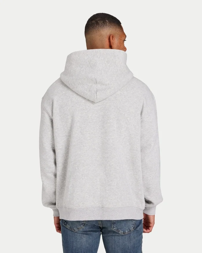 Herren-Hoodie „Collective“ in Oversize-Passform – grau meliert Herren-Hoodie „Collective“ in Oversize-Passform – grau meliert