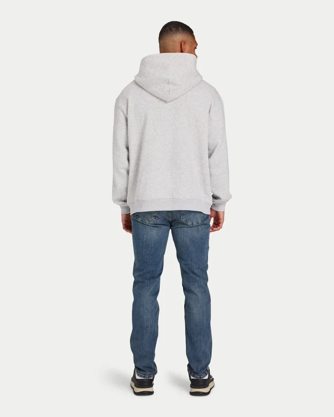 Herren-Hoodie „Collective“ in Oversize-Passform – grau meliert Herren-Hoodie „Collective“ in Oversize-Passform – grau meliert