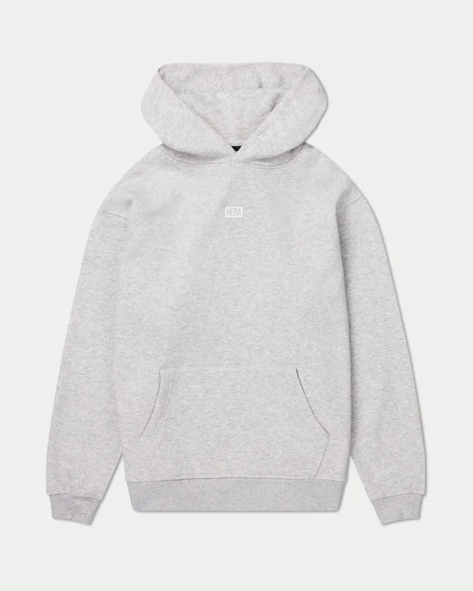 Herren-Hoodie „Collective“ in Oversize-Passform – grau meliert Herren-Hoodie „Collective“ in Oversize-Passform – grau meliert