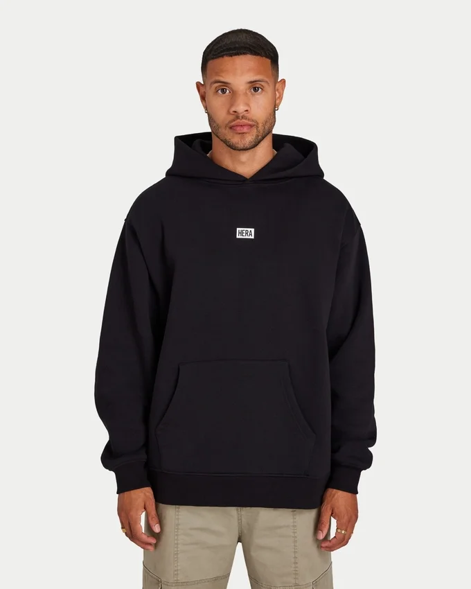 Herren-Hoodie „Collective“ in Oversize – schwarz Herren-Hoodie „Collective“ in Oversize – schwarz
