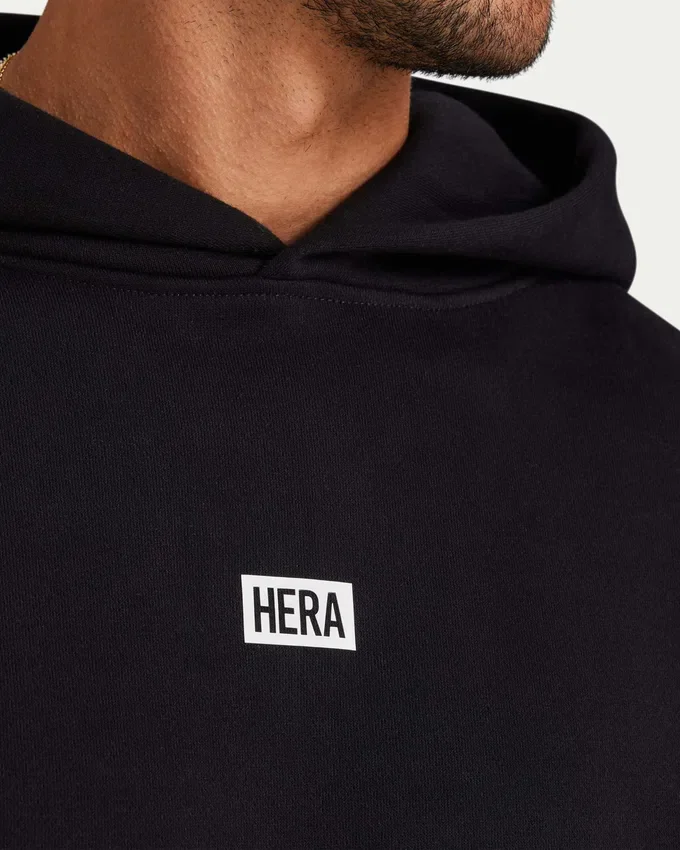 Herren-Hoodie „Collective“ in Oversize – schwarz Herren-Hoodie „Collective“ in Oversize – schwarz