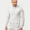 Herren-Hoodie in Slim-Fit-Passform – Grau meliert Herren-Hoodie in Slim-Fit-Passform – Grau meliert