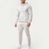 Herren-Hoodie in Slim-Fit-Passform – Grau meliert Herren-Hoodie in Slim-Fit-Passform – Grau meliert