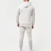 Herren-Hoodie in Slim-Fit-Passform – Grau meliert Herren-Hoodie in Slim-Fit-Passform – Grau meliert