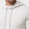 Herren-Hoodie in Slim-Fit-Passform – Grau meliert Herren-Hoodie in Slim-Fit-Passform – Grau meliert