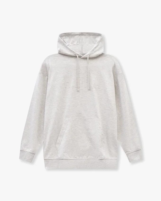 Herren-Hoodie in Slim-Fit-Passform – Grau meliert Herren-Hoodie in Slim-Fit-Passform – Grau meliert