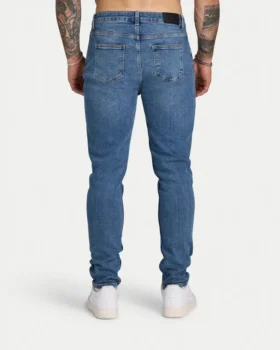 Herren-Jeans in Slim-Fit – Mittelblau