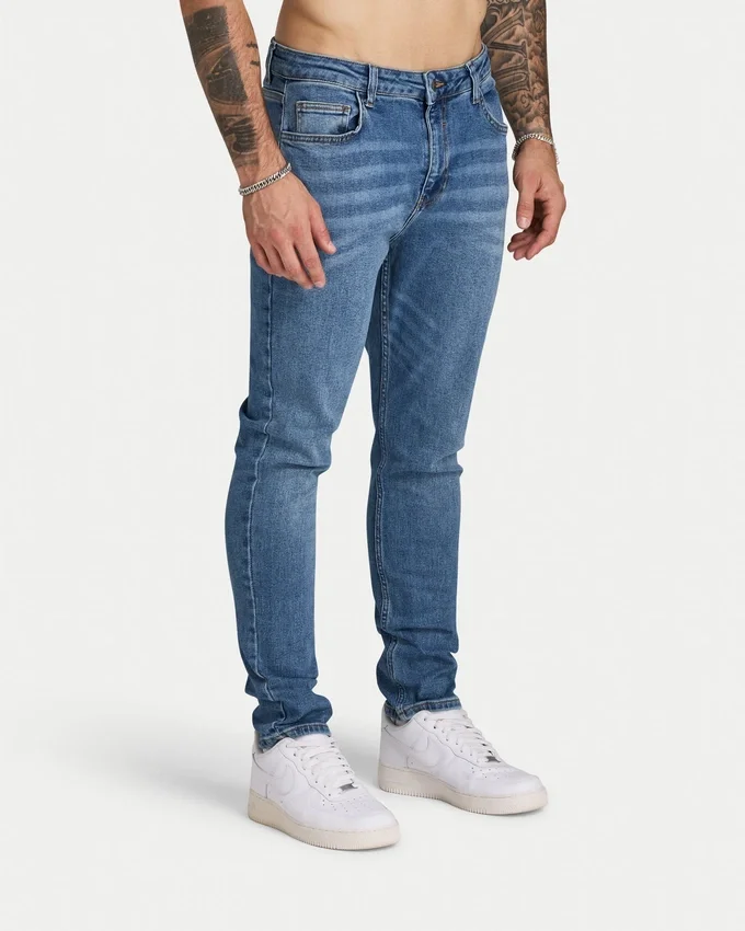 Herren-Jeans in Slim-Fit – Mittelblau Herren-Jeans in Slim-Fit – Mittelblau