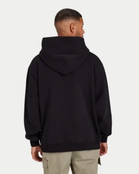 Herren-Label-Hoodie – schwarz