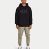 Herren-Label-Hoodie – schwarz